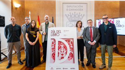 Representantes de las instituciones y entidades que han presentado el Día del libro en Zaragoza./ Ayuntamiento de Zaragoza