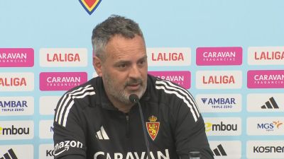 David Navarro, en la rueda de prensa. Foto: Aragón Deporte