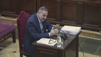 José Luis Ábalos durante su declaración este lunes / EFE