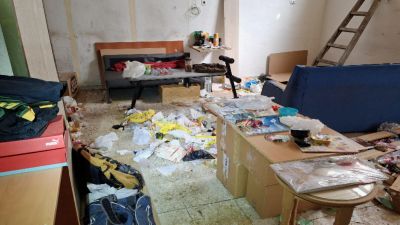 Local en el que vivía el perro. / Policía Nacional
