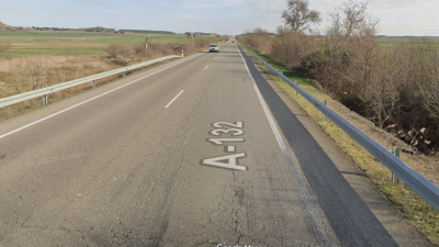 Tramo de la A-132 en el que se produjo el siniestro. / Google Maps