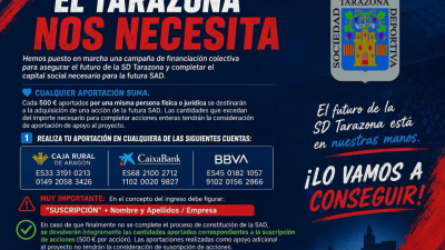 Cartel de la financiación.