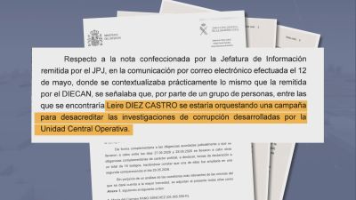 Extracto de una parte del sumario conocido este miércoles del 'Caso Leire'. / Aragón TV