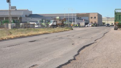 Estado en el que se encuentran algunas carreteras en Los Monegros. / Aragón TV