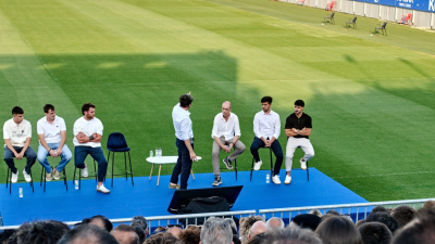 Momento del acto celebrado en el Ibercaja Estadio. Foto: Real Zaragoza