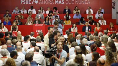 Reunión del Comité Federal del PSOE, este sábado. (EFE. Chema Moya)
