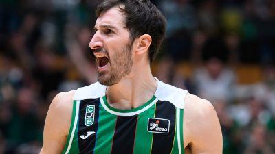Guillem Vives, en un partido con el Joventut.