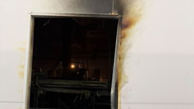 El incendio ha sido provocado por un cortocircuito que ha prendido un motor.