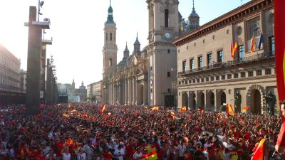 Así ha vivido la afición aragonesa la final del mundial entre España y Argentina