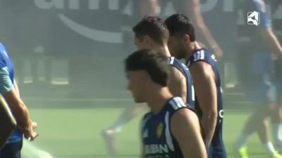 Primer entrenamiento oficial del Real Zaragoza