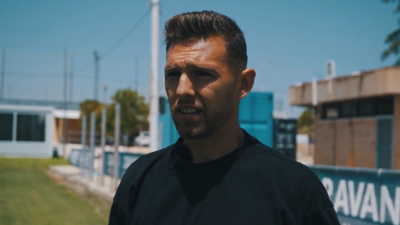 Diego González durante la entrevista