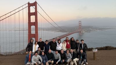 Foto de familia en el Golden Gate