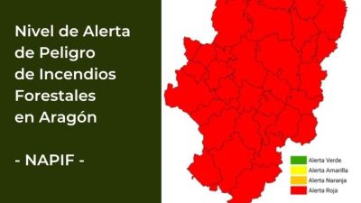 Solo las zonas más altas del Pirineo quedan fuera del nivel de alerta rojo.