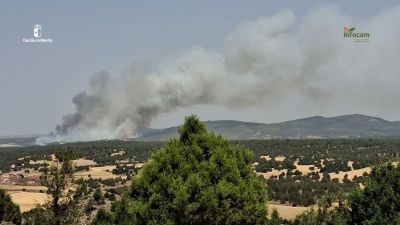 Incendio en Selas (Guadalajara)REMITIDA / HANDOUT por INFOCAMFotografía remitida a medios de comunicación exclusivamente para ilustrar la noticia a la que hace referencia la imagen, y citando la procedencia de la imagen en la firma21/7/2026