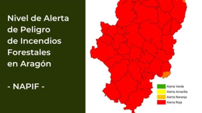 Nivel de Alerta de Peligro de Incendios Forestales (NAPIF) para el 22 de julio de 2026