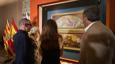 Los bocetos para la cúpula Regina Martyrum pintados por Goya en 1780.