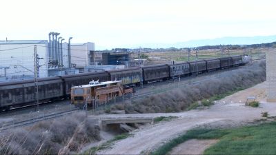 Imagen archivo de las inmediaciones de la estación de tren de Zuera.