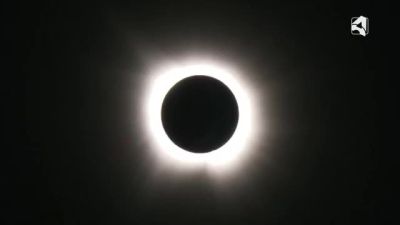 El eclipse total de sol, visible en Aragón, se producirá el 12 de agosto. / Aragón TV