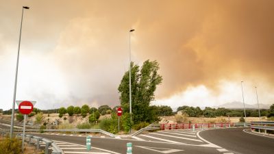 Humo de los incendios de Madrid y Ávila. 24 JULIO 2026 INCENDIO FORESTAL24/7/2026