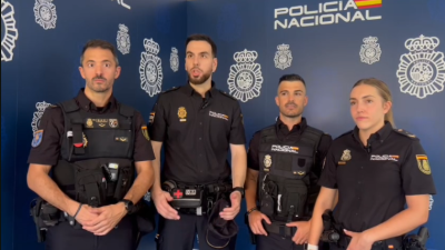 Cuatro agentes participaron en la operación para cortar la hemorragia que presentaba el herido.