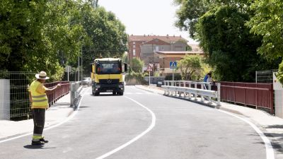 Inauguración del nuevo Puente Ratero, en Calamocha.
