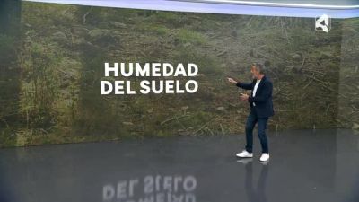 La humedad del suelo en Aragón está, en la mayor parte del territorio, por debajo del 10%.