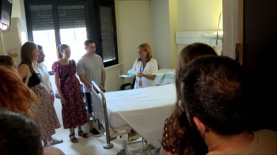 El recorrido termina donde empieza una vida: en el paritorio del Hospital Clínico de Zaragoza
