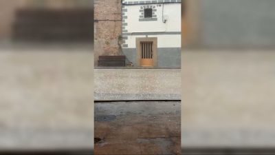 Granizo este lunes en Cantavieja (Teruel).