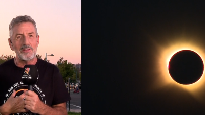 Eduardo Lolumo explica el eclipse desde Zaragoza