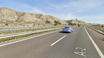A-2 sentido Barcelona cerca del lugar del siniestro.