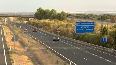 Circulación fluida en la A-23 a su paso por la provincia de Huesca.