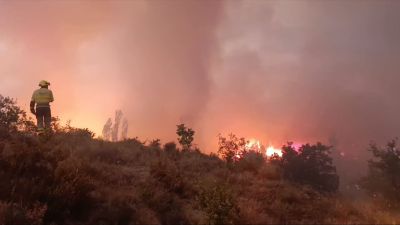 Imagen de archivo del incendio de Las Peñas de Riglos.