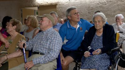 Homenaje en Belchite a los supervivientes de la Guerra Civil.