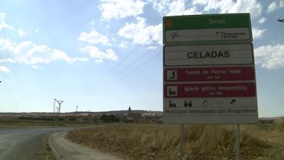 Un tramo de la carretera a Celadas (Teruel) quedará cortado.