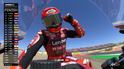 Líderes del domingo impulsados por la Moto GP