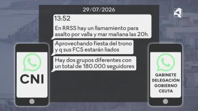 Desclasificados los informes de Ceuta: El CNI alertó de los llamamientos en redes un día antes