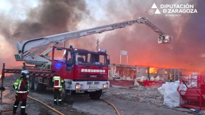 Incendio La Puebla de Alfindén