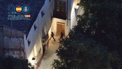 Intervención de los agentes de la Policía Nacional en Calatayud.