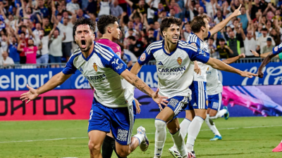 Jaume Jardí celebra el gol frente al Cartagena