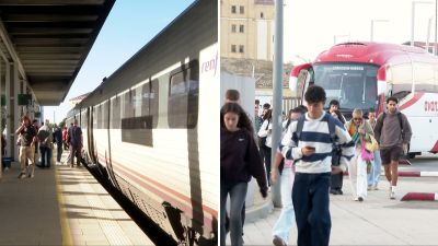 Usuarios de tren y bus reclaman más frecuencias entre Zaragoza y Huesca