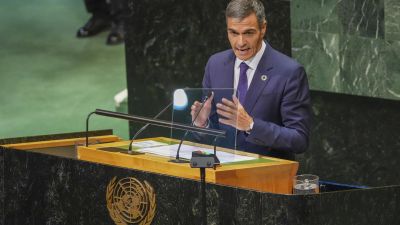 Pedro Sánchez, durante la 81ª Asamblea General de Naciones Unidas este miércoles.