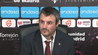 Rueda de prensa de Carlos Cantero tras la derrota ante el Valencia en la Supercopa