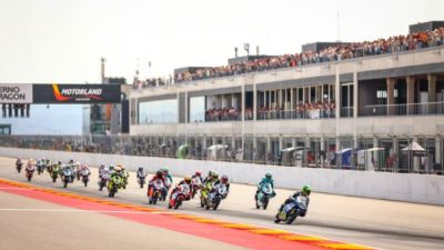 Carrera de Moto4 ECh ayer en MotorLand Aragón