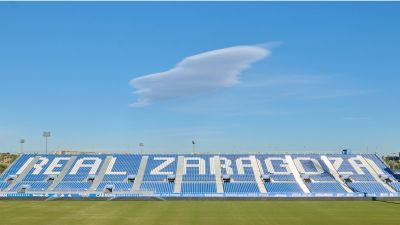 Imagen del escenario del partido de hoy