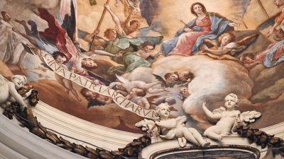 La cúpula 'Regina Patriarcharum' de la Basílica del Pilar tras su restauración