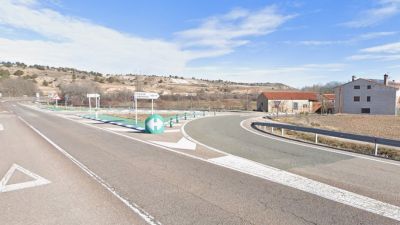 Imegn del cruce de la N-420 donde se ha producido el choque