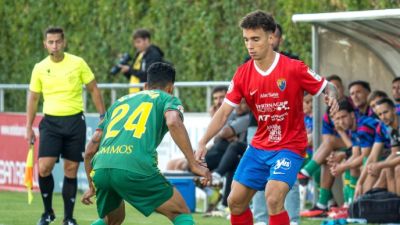 Imagen del partido en Pinilla ante la SD Huesca