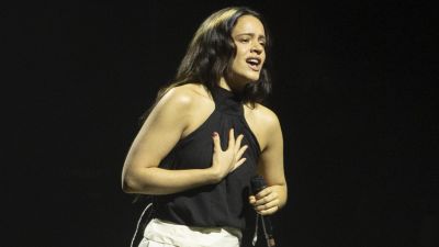 Rosalía durante uno de sus conciertos de este año en Barcelona.