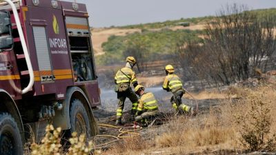 Operativo INFOAR durante trabajos de extinción este verano.