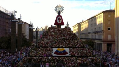 El peso de la estructura de la Virgen supera las 50 toneladas.